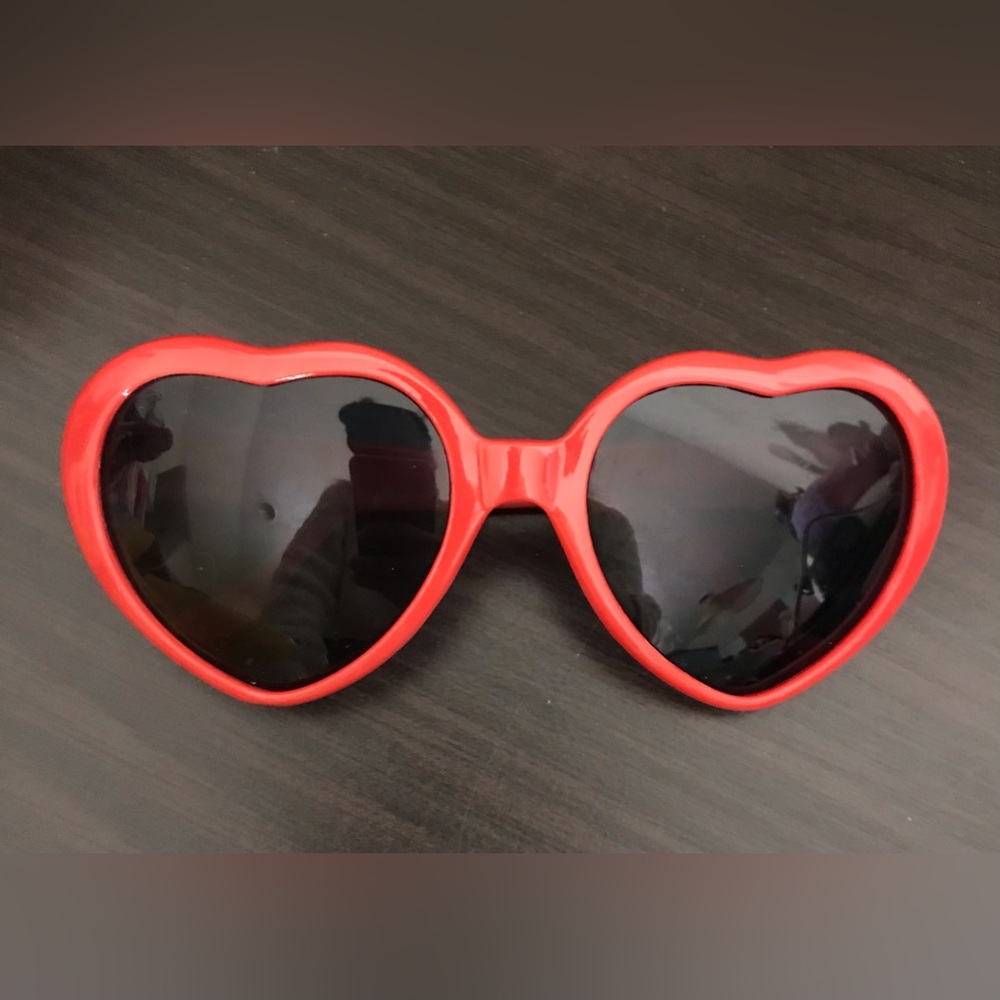 Red heart sunglasses
